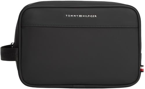 Tommy Hilfiger Th Repreve AM0AM14153 Trousse de toilette pour homme Noir Taille unique