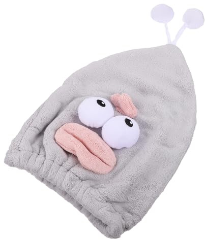 IWOWHERO Mikrofaser Super Absorption Saugfähige Haare Handtuchkappe Schnell für Trocknende Haartrockenhaube mit für Kinder und Männer im Badgebrauch