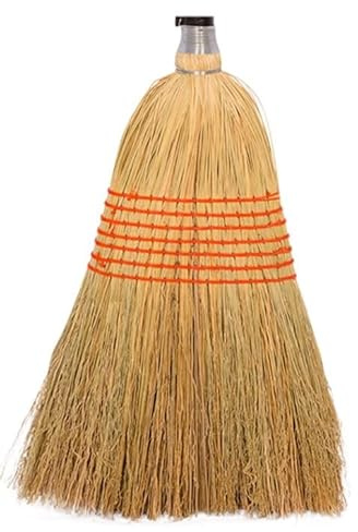 Red Gorilla Corn Broom Head Natural Fibre Dry Surface Sweeping Brush Replacement Head Screw Fitting (Large)