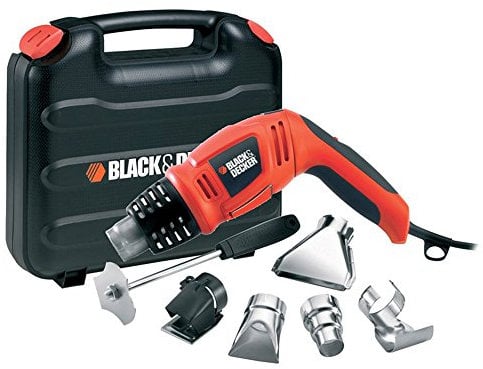 BLACK+DECKER KX1693 450l/min 1800W - Pistola de calor (450 l/min, 130 - 560 °C, 200 l/min, Corriente alterna, 1800 W)
