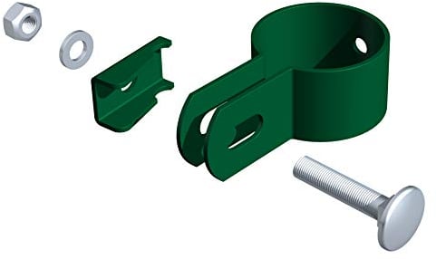Alberts 563462 Endschelle | grün | für Pfosten-Ø 34 mm