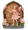 Wunderschöne Miniatur Feen-Türen mit Glitzer, Dekoration für Haus und Garten, rose