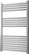 Greened House Chrome Straight Heated Towel Rail 600mm wide x 1000mm high Flat Central Heating Towel Radiator