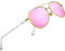 SIPLION Unisex Polarisiert Sonnenbrille Herren Damen Pilotenbrille Fahrerbrille Verspiegelt UV400 7077 Pink