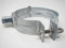 WUS Schelle M8/M10, 80mm, Grau, 3 Stück, Vise, Zange, Kombi-Anschluss-Mutter, Ringschraube in Edelstahl, gesichert, feuerverzinkt, Langzeitschutz gegen Korrosion
