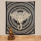 Kunst und Magie Tagesdecke Wandbehang Deko Tuch Elefanten Mandala ca. 200 x 230cm