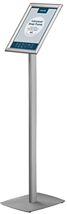 Présentoir pour affiches et panneaux EUROPEL A4 | Construction en aluminium anodisé et revêtement antireflet