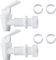 HUI NING Robinet en Plastique Sans BPA - Rechange pour Comptoir, Seau d'Eau Domestique, Système de Filtration de Refroidisseur, Carafe (2 Blancs)