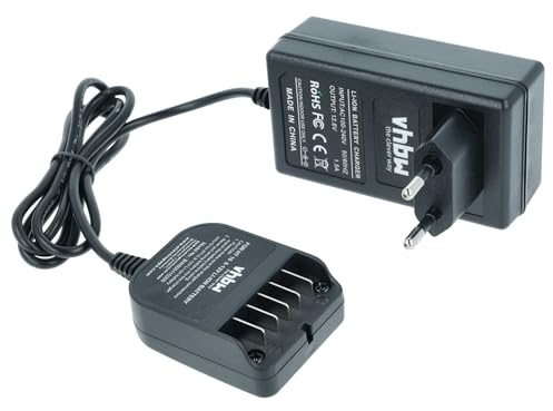 vhbw Ladegerät kompatibel mit Hitachi/HiKOKI UR 10, UR 10DL, WH10DCL, WH 10DCL, WH10DFL, WH10DFL2, WH 10DL Werkzeug Akkus