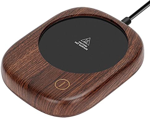 Calentador de Tazas de café OVERWIND, Calentador de Tazas Eléctrico con 3 Ajustes de Temperatura (hasta 65 °C) y Apagado Automático, Calentador Eléctrico de Bebidas para Cacao, Té, Leche, Bebidas