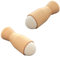 Lot de 2 hêtre 80 Civic Industrie MADE IN FRANCE. Corps en bois durable et embout amortisseur en élastomère. Diamètre 26mm, longueur 80mm., Marron, Petit
