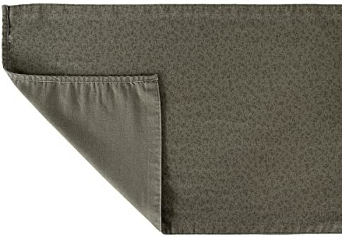 Laura Ashley Tischläufer Salbeigrün Doppelseitig Uni/Wilde Clematis 40x150cm