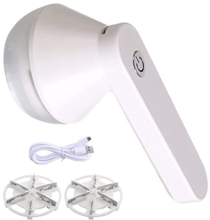 Electric Fabric Shaver, Bobble Remover for Clothes, USB Rechargeable Lint Remover with Replacement Heads, Powerful Fluff Shaver Fuzz Debobbler for Blanket Carpet Bobbles Sweater Sofa Fiber