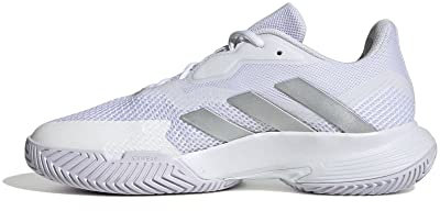 Adidas Damen CourtJam Control Tennis Shoes Tennisschuhe, Cloud White/Silver/Cloud White, 40 EU