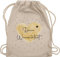 Turnbeutel Rucksack - Aufdruck selbst gestalten - Dein Wunschtext I Geschenk personalisiert Weihnachten I Vatertag I Muttertag I Geburtstag - Unisize - Naturweiß - taschen jga