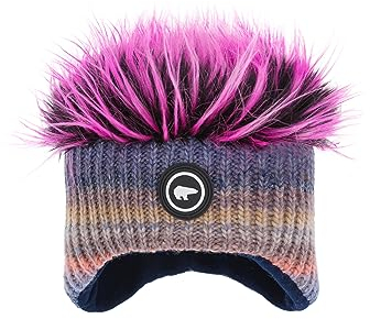 Eisbär Cocker Bao Keke Skimütze Strickmütze Wintermütze (One Size - Flieder)