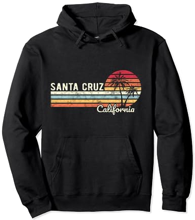 Santa Cruz CA Kalifornien Retro 70er 80er Jahre Surfer Pullover Hoodie