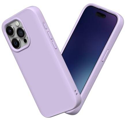 RhinoShield Case kompatibel mit [iPhone 15 Pro] | SolidSuit - Stoßdämpfende & schlanke Schutzhülle mit Premium Finish - 3.5 Meter Fallschutz - Violett