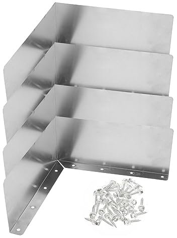 OSALADI 4pcs Roof Diverter Rain Diverter for Roof Gutter Guards Roof Drain Gutter Diverter Gutter Downspout Guard Concrete Splash Block Splash Guard Aluminum Splash Proof