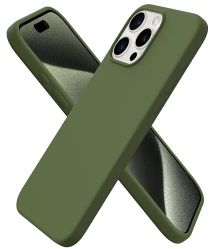 ORNARTO für iPhone 15 Pro Max Hülle aus Silikon 6,7 Zoll - Zeder Grün