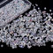 Wekuw 600 Piezas Abalorios Cristal AB (4/6/8 mm) para Manualidades, Pulseras, Collares y Joyería Artesanal DIY