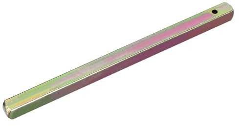 sourcing map Door Knob Spindle, 130mm Long Spare Door Handle Spindle Bar, Vintage Door Straight Spindle Replacement Square Spindle Iron Door Handle Spindle Bar, Golden