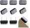 24 Stück Filzgleiter Nagel, Filzgleiter für Stühle Möbelgleiter Filz Stuhlgleiter Bodenschutz Geräuschreduzierung für Möbel Tischbeine mit Kunststoffbox (30 * 18mm Quadrat,Schwarz)