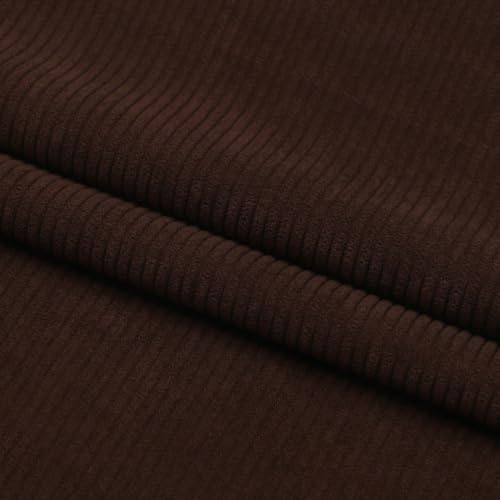 100 cm x 155 cm Cordstoff Meterware Quiltingstoffe Deko Stoffe Stoff zum Nähen Bekleidungsstoffe Dekostoffe für DIY Kunsthandwerk Basteln Kleidungsdekoration Sofadekoration,Kaffee