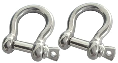 iplusmile 2stücke Edelstahlschäkel Aus Edelstahl Mit Schraubpin Und Bogen Für Bergeschäkel Und Stoßfängerschäkel Geeignet Als Hebeschäkel Und Takelageschäkel Für Maritime Und Industrielle An