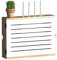 Yoeoefuo Kabel Aufbewahrungsbox Routerregal Router Schrank Modisch Wandmontage Wandregale Holzregal Set-top Box Regal Dekorative Floating Regal Wandboard (Color : Style 2, Size : 36.5x11.5x27.5cm)