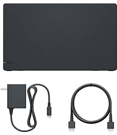 Estación de base de TV para interruptor, juego de estación de acoplamiento de repuesto 3 en 1 con módulo IC original, cargador, accesorios de cable HDMI para consola Switch