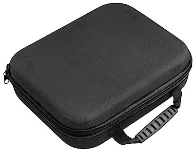 lmoikesz Tool Bag Ox Cloth Empty Storage Drill Organiser Zip with Zip Carry Bag Reusable Outer Protective Case, Black, S (26 x 22 x 7.5 cm)