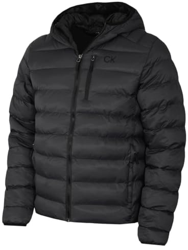 Calvin Klein Herren San Gabriel gewebt Jacke - Anthrazit/Schwarz - XXL