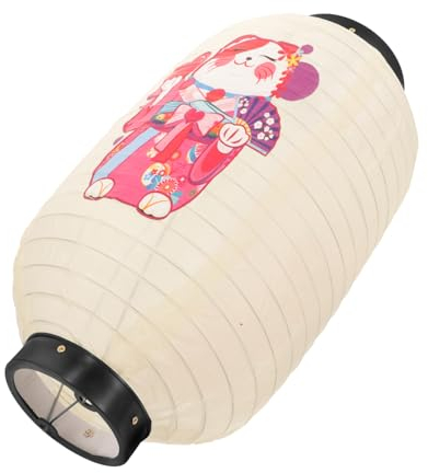 KONTONTY Laternendekoration Sushi-shop-laternen Japanische Partydekoration Japanische Hängende Laterne Traditionelle Japanische Laternen Ramen-laternen Sushi-restaurant-lampe Plastik Rosa