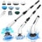 Cordless Electric Spin Scrubber,Cleaning Brush Scrubber for Home,400RPM/Mins,90Mins Work Time,8 Replaceable Brush Heads,3 Adjustable Size,2 Adjustable Speeds for Bathroom Shower Bathtub Glass Car