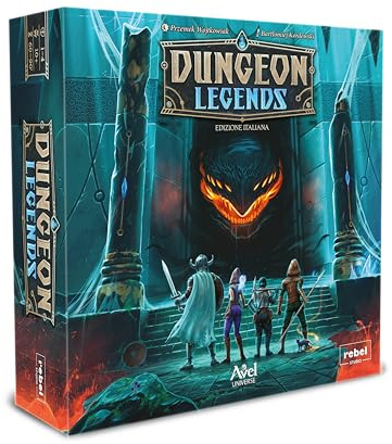 Asmodee Dungeon Legends, Tischspiel, 10 Jahre, 1-4 Spieler, Ausgabe in Italienisch