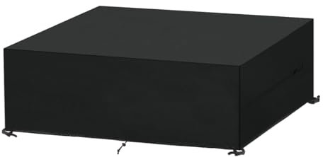 SanGlory Housse de Protection Exterieur Housse de Meuble de Jardin, Bache pour Salon de Jardin Impermeable Bâche Table Jardin Étanche Tissu Oxford, Coupe-Vent, Anti-UV, 240x120x75cm