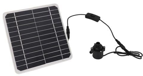 50W Solar Panel Brunnen Pumpe Solar Betriebene Pumpe Kit, 24 Stunden Solar Panel mit Schalter Anpassung für Vogel Baden, Fisch Tanks, mit Energie Speicher Funktion