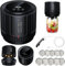 ZAFAYA Electric Mason Jar Vacuum Sealer Kit Cordless Vacuum Sealer for Wide Mouth and Regular Mouth Mason Jar, with Can Opener, Lids, Suitable for Food Saver and Fermentation extend freshness