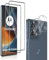 QULLOO 2+2 Piezas Cristal Templado Protector de Pantalla para Motorola Moto Edge 50 Fusion + TPU Protector de Lente de cámara, 9H Dureza Vidrio Templado Sin Burbujas.