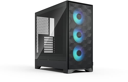 Fractal Design Pop 2 Air RGB PC-Gehäuse ATX Mesh Gaming Tower mit 3 Lüftern | Echtglas-Seitenfenster, Gehäuse für High-End GPUs bis 416 mm, mATX & ITX Support, Optimierter Airflow und RGB-Beleuchtung