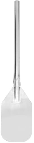 PRETYZOOM Spatule Inox à Long Manche Ergonomique Mélangeuse Résistante pour Brassage Cuisson Fruits de Mer et Préparation Quantité