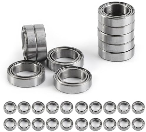 Oreilet 30 Stück Kugellager, 6700ZZ Geräuscharme, Doppelt Geschirmte Kleine Lager, Miniatur-Dünnkugellager mit Dünnem Abschnitt, 10 X 15 X 4 Mm