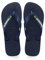 Havaianas - Brasil Logo, ikonische, bequeme und langlebige Badelatschen mit Brasilien- Flagge und rutschfester Sohle mit farbigen Streifen, Unisex-Erwachsene