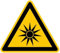 Dreifke® Aufkleber Warnschild, Warnung vor optischer Strahlung W027 DIN EN ISO 7010 Folie selbstklebend gelb/schwarz 20