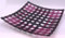 Ullmannglass Schale Gitternetz aus Glas - handarbeit in violet-pink