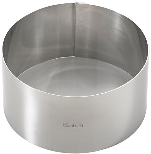 Ibili Clasica Dessert / Cake Ring with 12 cm Diameter and 6 cm Height / One Item, Silver