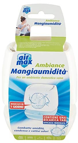 Air Max Kit Ambiance Mini 100 g Kit Tab Combatte Umidità, Condensa e Cattivi Odori nei Piccoli Spazi della Casa, Bianco