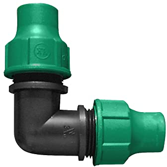 GF 06598 Anschlusswinkel für Schlauch schwarz 16 mm