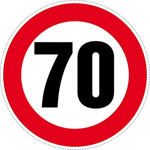 SAFIRMES 2 Stickers Limitation Cercle Rouge (/125 mm/inch=5') Vitesse 70